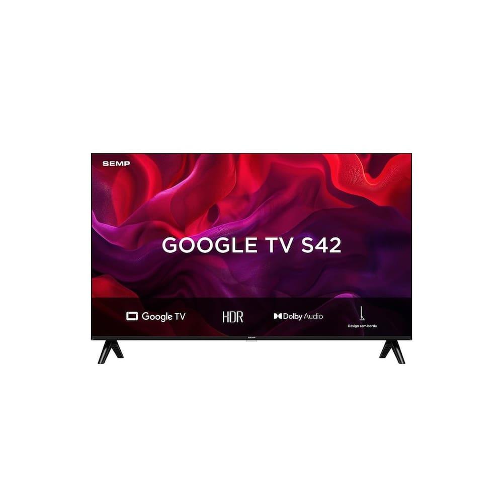Smart TV 43” FHD Semp S42 LED Dolby Audio Google TV - 1