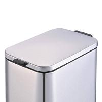 Lixeira Inox Brinox Frame 5L Retangular com Pedal Balde Removível - 2