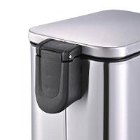 Lixeira Inox Brinox Frame 5L Retangular com Pedal Balde Removível - 5