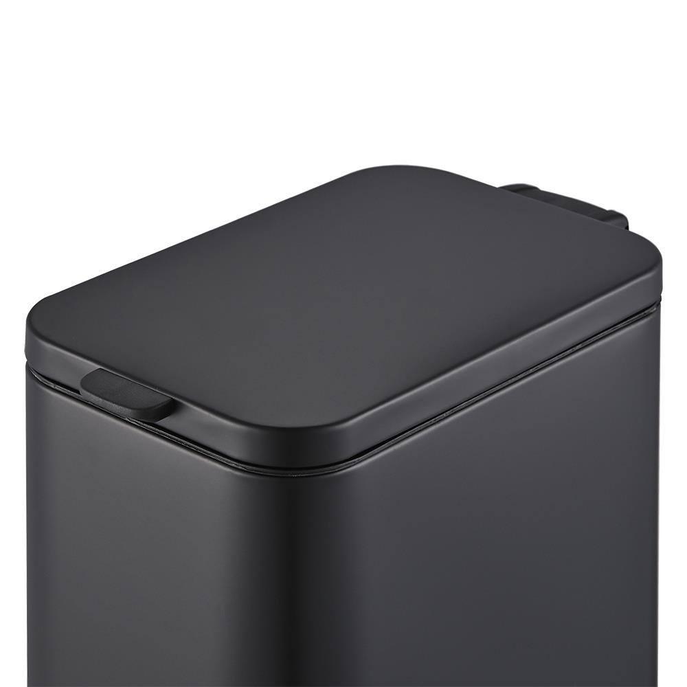 Lixeira Brinox Frame 5L Retangular com Pedal Balde Removível Preto - 2