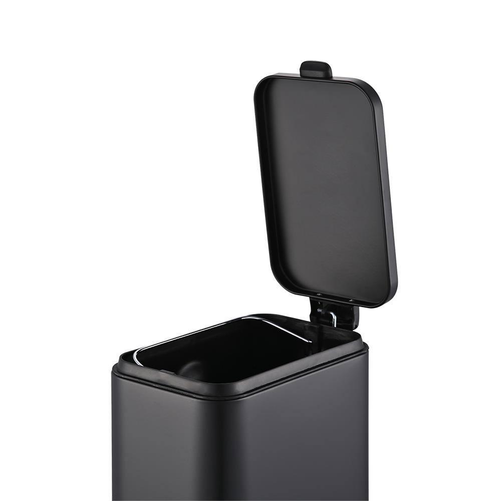 Lixeira Brinox Frame 5L Retangular com Pedal Balde Removível Preto - 3