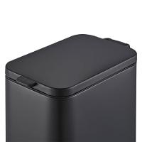 Lixeira Brinox Frame 5L Retangular com Pedal Balde Removível Preto - 2