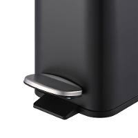 Lixeira Brinox Frame 5L Retangular com Pedal Balde Removível Preto