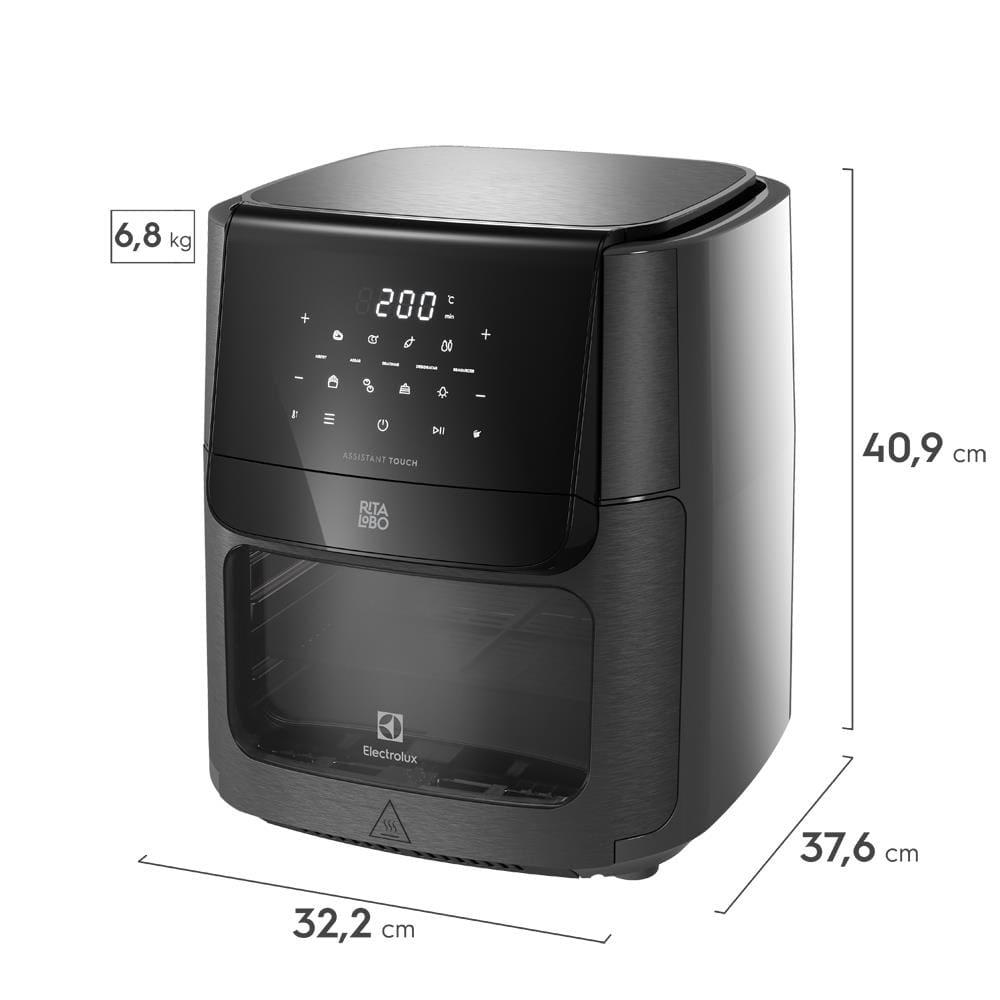 Fritadeira Airfryer Oven Electrolux EAF85 Experience Rita Lobo 12L 1700W 5 em 1 Grafite - 9