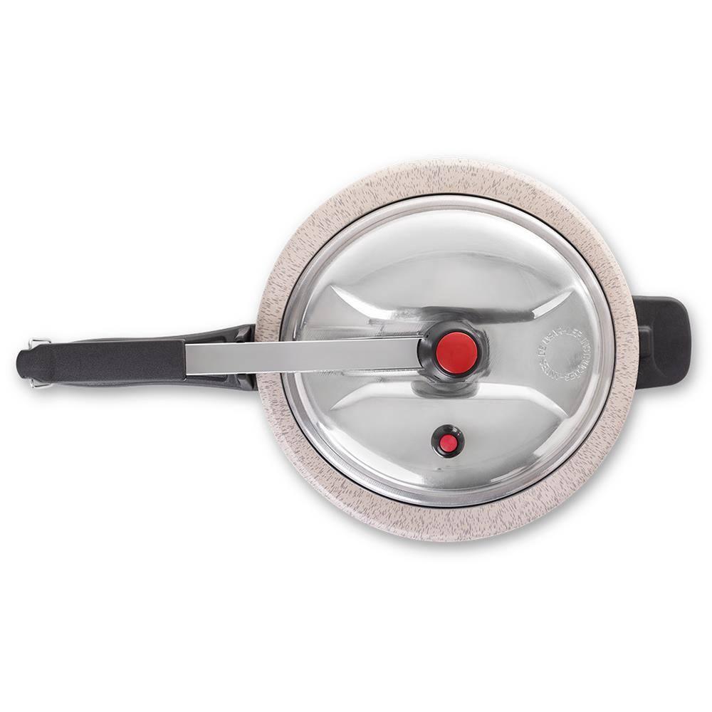 Panela de Pressão Brinox Ceramic Life Vapt 7,5L Mineral Resist Vanilla - 2