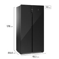 Geladeira Electrolux Frost Free 531L Side By Side Inverter ES5GB Tecnologia AutoSense Preto - 7