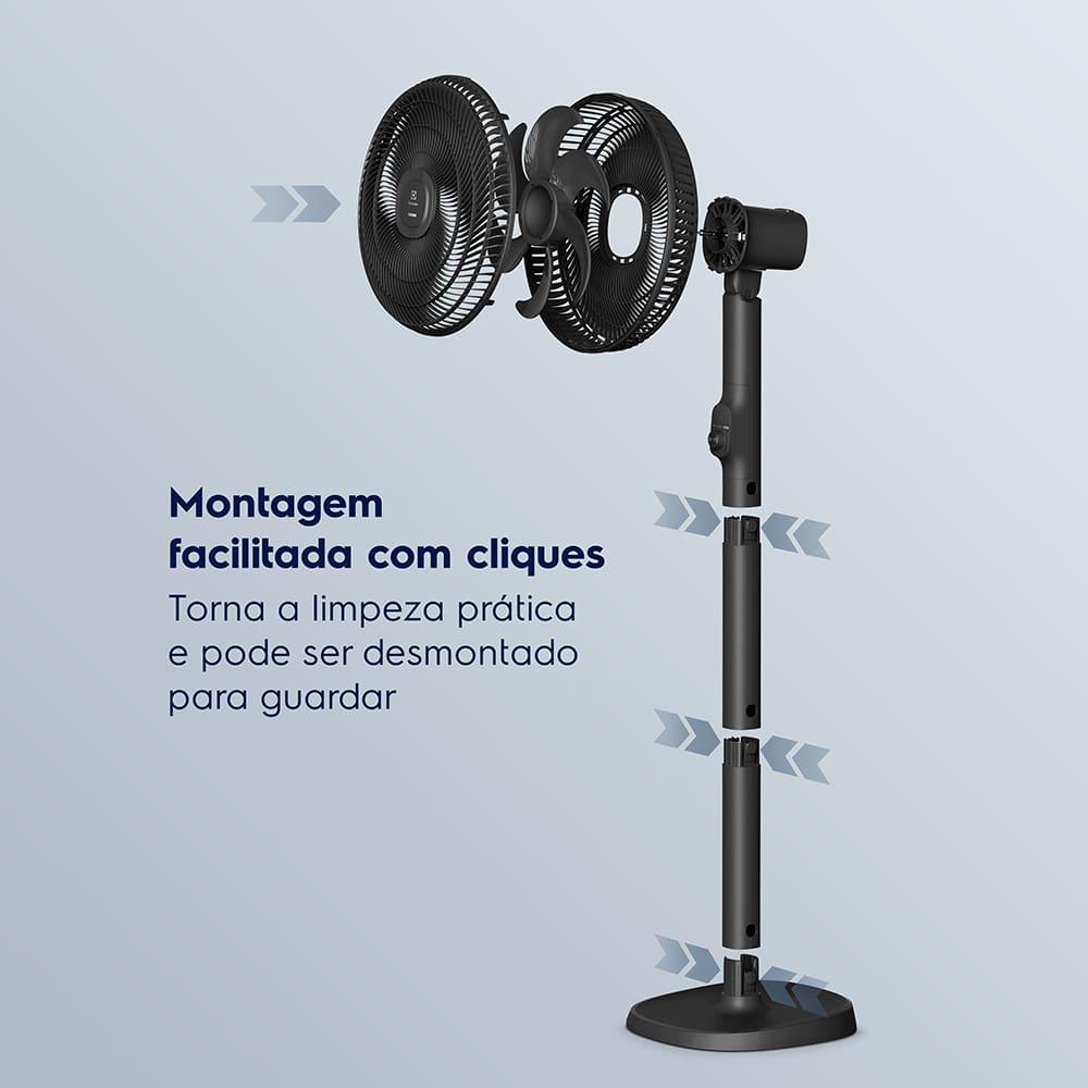 Ventilador de Coluna Electrolux EFS40 DuoForce Air+ 40cm 126W 6 Pás Silencioso Grafite - 6
