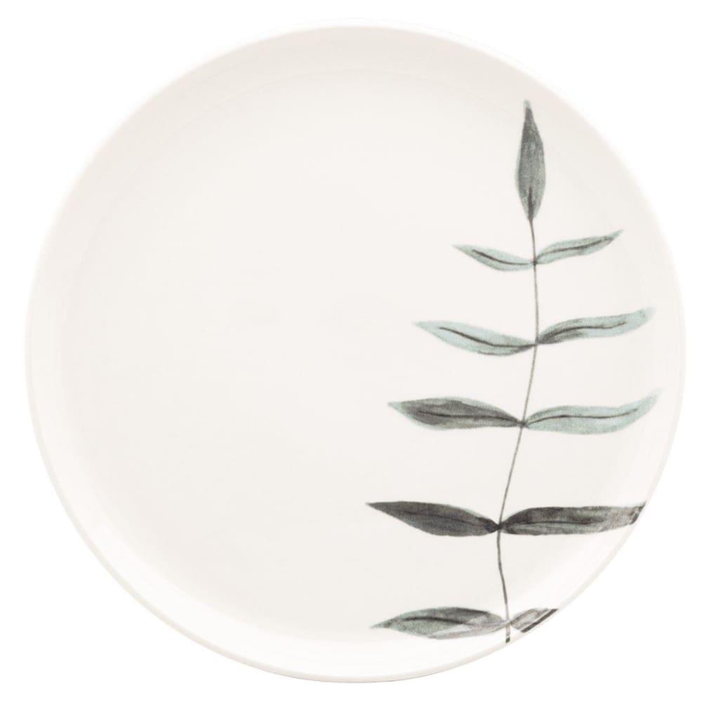 Aparelho de Jantar Oxford Samambaia 20 Peças Cerâmica Esmaltada Verde e Off White - 4