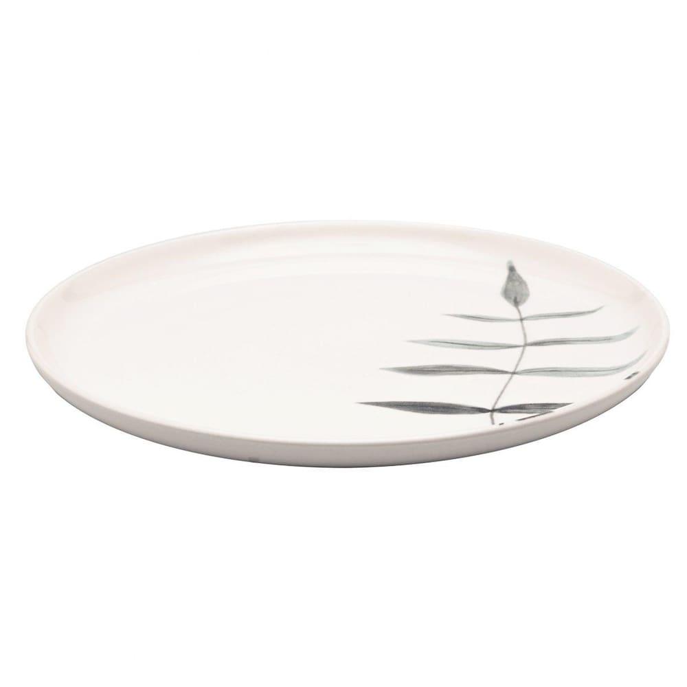 Aparelho de Jantar Oxford Samambaia 20 Peças Cerâmica Esmaltada Verde e Off White - 5