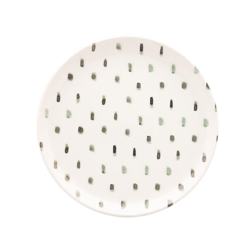 Aparelho de Jantar Oxford Samambaia 20 Peças Cerâmica Esmaltada Verde e Off White - 6