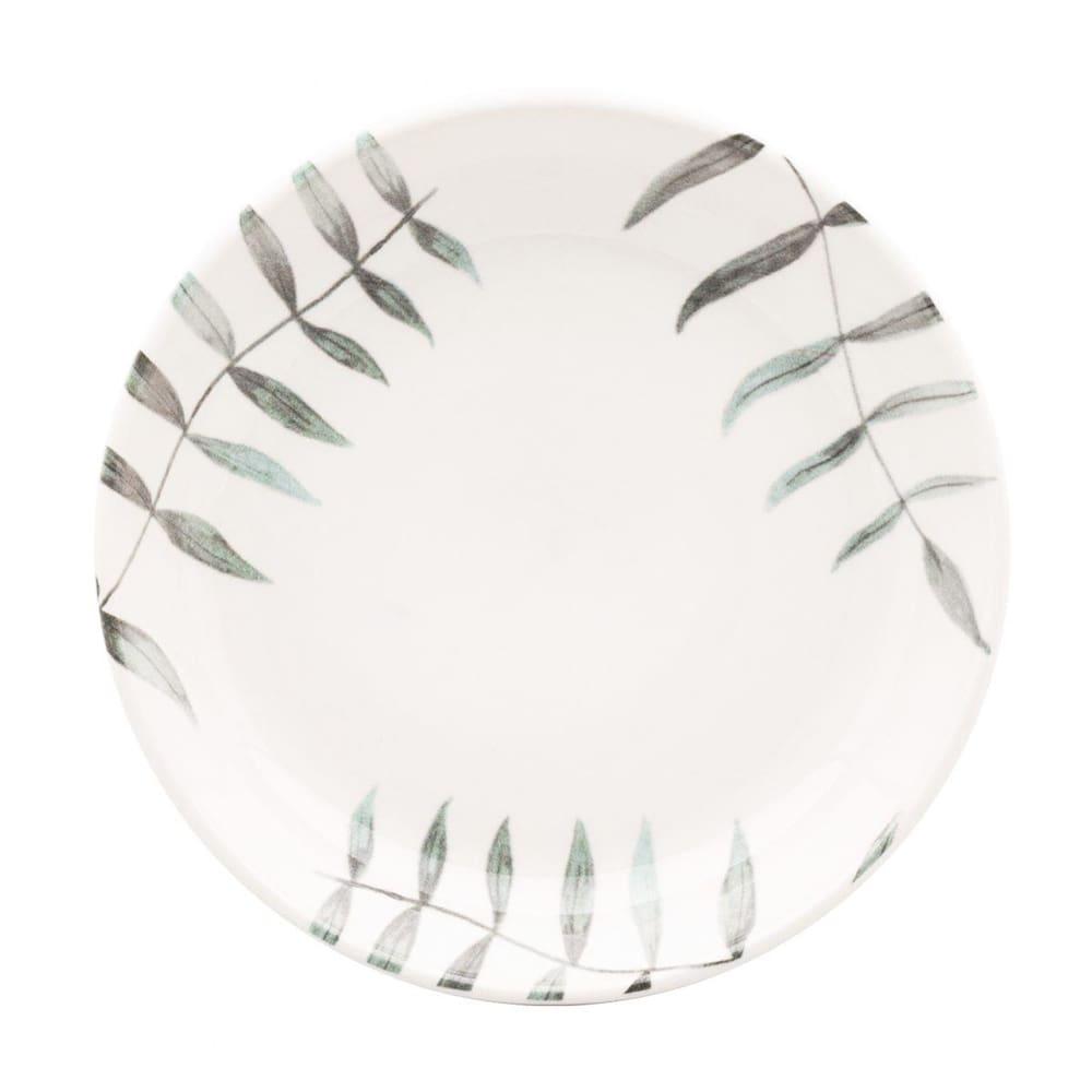 Aparelho de Jantar Oxford Samambaia 20 Peças Cerâmica Esmaltada Verde e Off White - 8