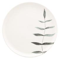 Aparelho de Jantar Oxford Samambaia 20 Peças Cerâmica Esmaltada Verde e Off White