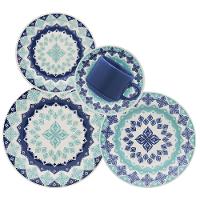 Aparelho de Jantar Biona Lola 20 peças Cerâmica Estampada - 1