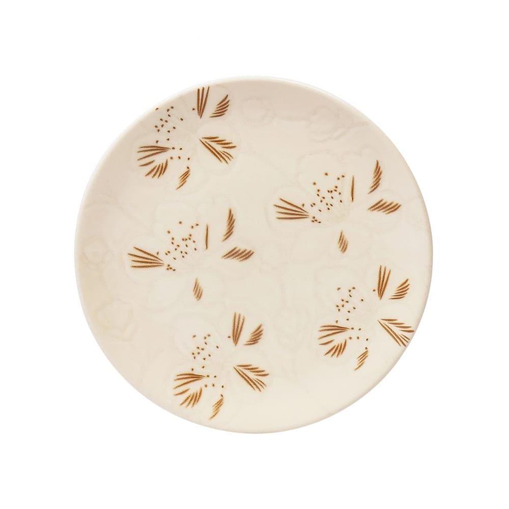 Aparelho de Jantar Oxford Unni Orquídea 20 Peças Cerâmica Marrom e Off White - 5