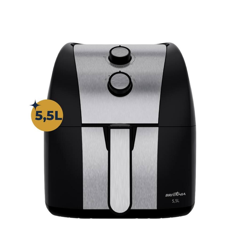 Fritadeira Elétrica Britânia BFR51 Gold 5,5L 1500W Air Flow Preta - 2