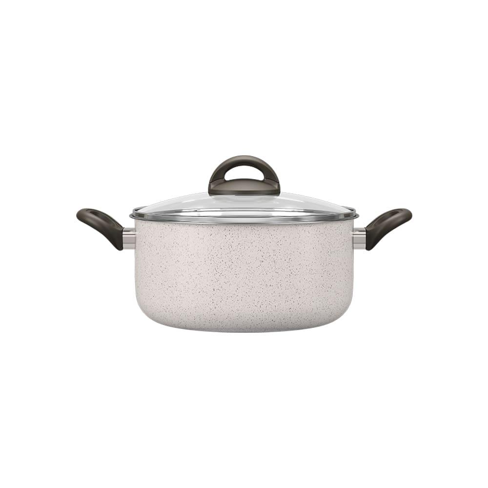 Caçarola Brinox Suprema 22cm Ceramic Life 3,5L Vanilla - 1