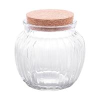 Pote de Vidro Lyor 600ml com Tampa de Rolha Classic Canelado Design Sofisticado - 2