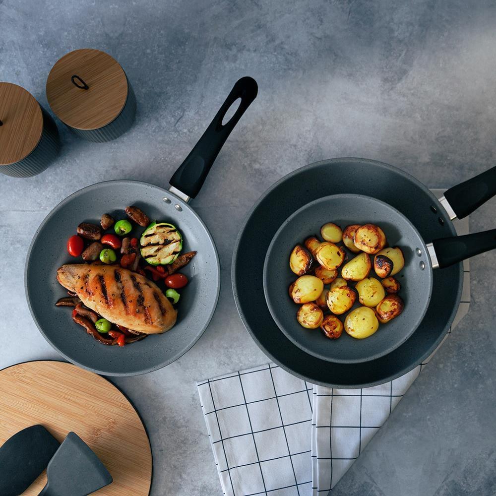 Frigideira Antiaderente Lyor Chef 20cm Granito Cerâmico Indução Cinza - 6