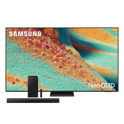 Conjunto Smart TV 75” 4K Samsung Neo QLED QN75QN85FAGXZD + Soundbar Samsung HW-Q600C 360W Bluetooth Dolby Atmos