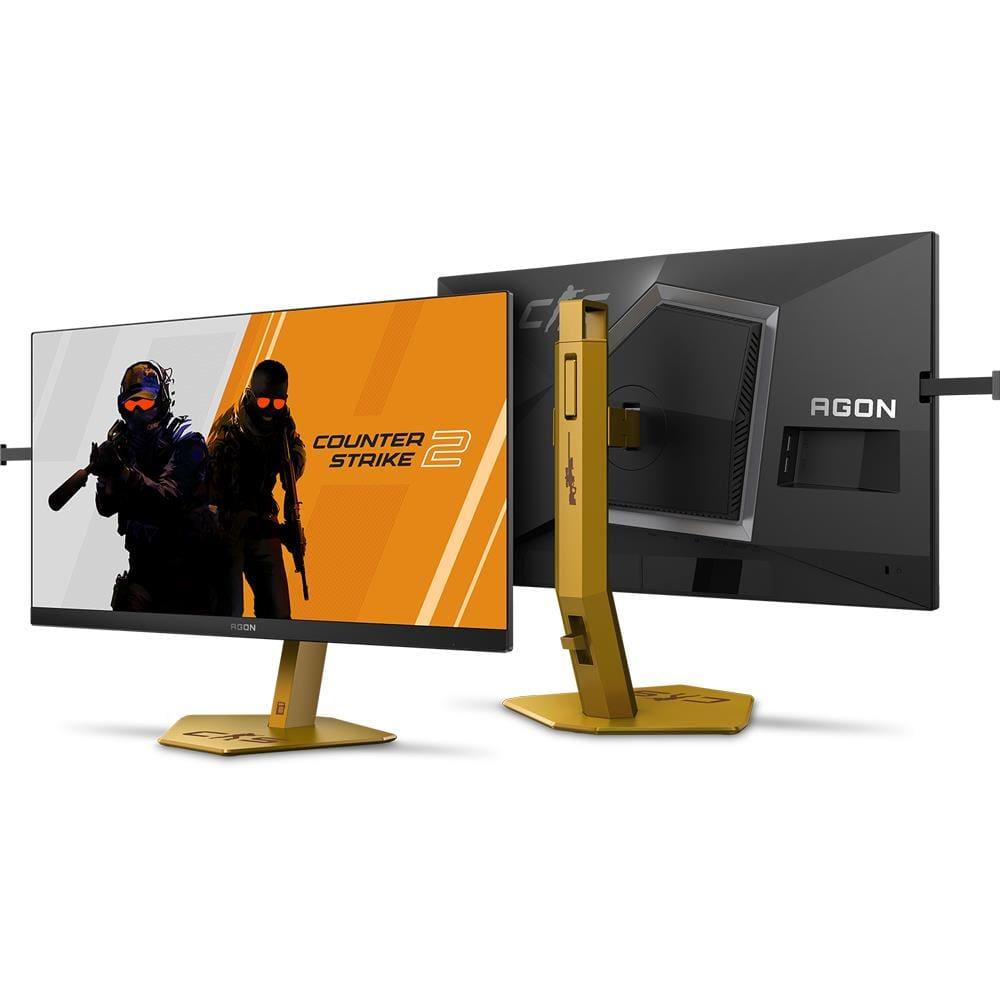 Monitor Gamer 24,1" LED AOC AGON Pro Counter Strike 2 CS25G/78 Full HD 610Hz Preto e Dourado - 4