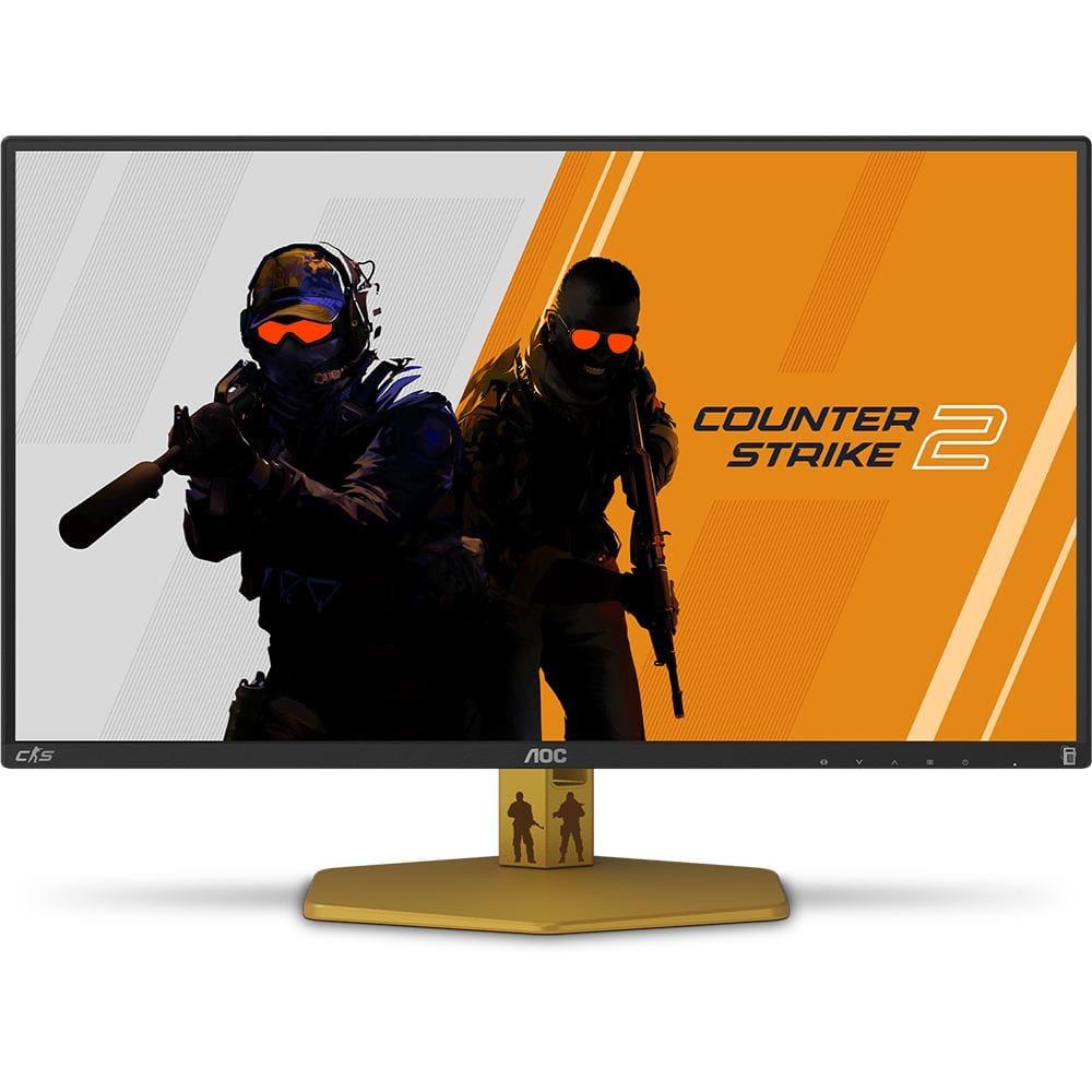 Monitor Gamer 24,5" LED AOC AGON Counter Strike 2 CS25G/78 Full HD 310Hz Preto e Dourado - 2