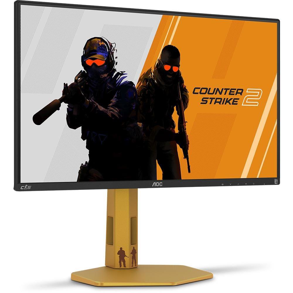 Monitor Gamer 24,5" LED AOC AGON Counter Strike 2 CS25G/78 Full HD 310Hz Preto e Dourado - 3