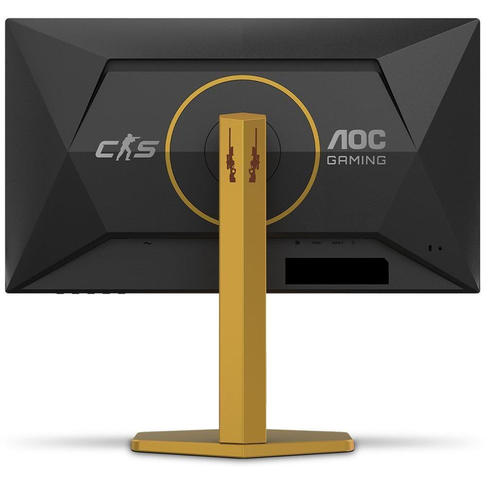 Monitor Gamer 24,5" LED AOC AGON Counter Strike 2 CS25G/78 Full HD 310Hz Preto e Dourado - 6