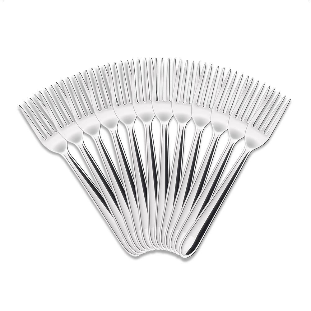 Conjunto de Garfos de Sobremesa Brinox Turim 12 Peças Design Moderno Aço Inox - 1