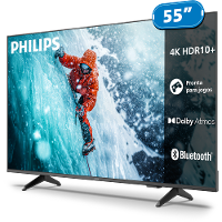 Smart TV 55" 4K Philips 55PUG7300/78 Titan OS Pixel Precise UHD Comando de Voz Preta - 2
