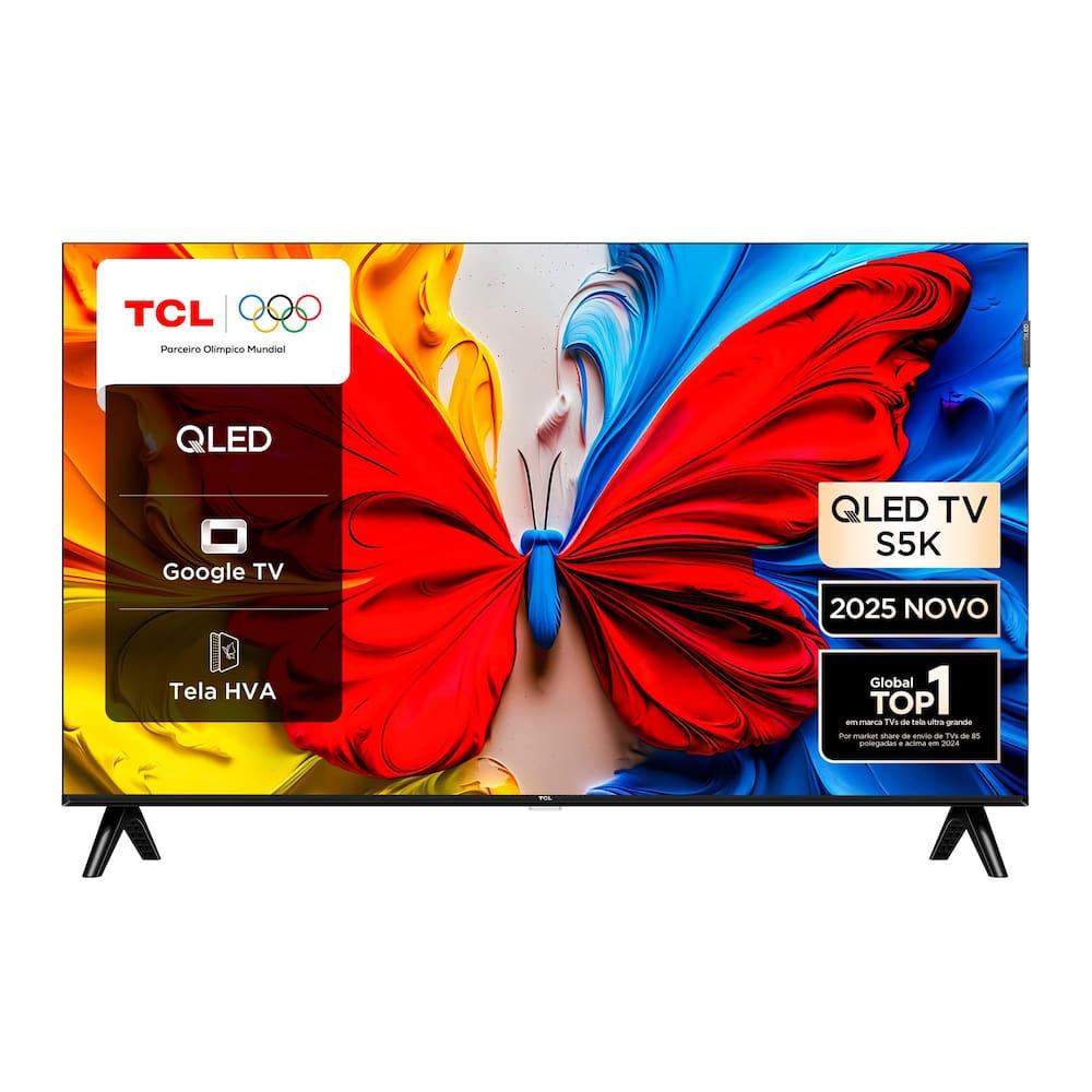 Smart TV 32” FHD TCL 32S5K QLED Dolby Audio Google TV - 2
