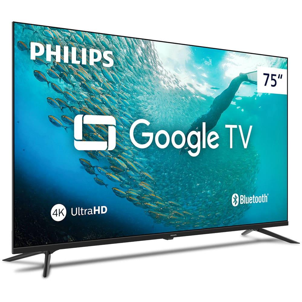 Smart TV 75" 4K Philips 75PUG7019/78 Google TV Dolby Audio Pixel Precise Preta - 2