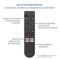 Smart TV 75" 4K Philips 75PUG7019/78 Google TV Dolby Audio Pixel Precise Preta - 8