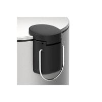 Lixeira Inox Brinox Spin 12L com Pedal Fechamento Suave Balde Removível