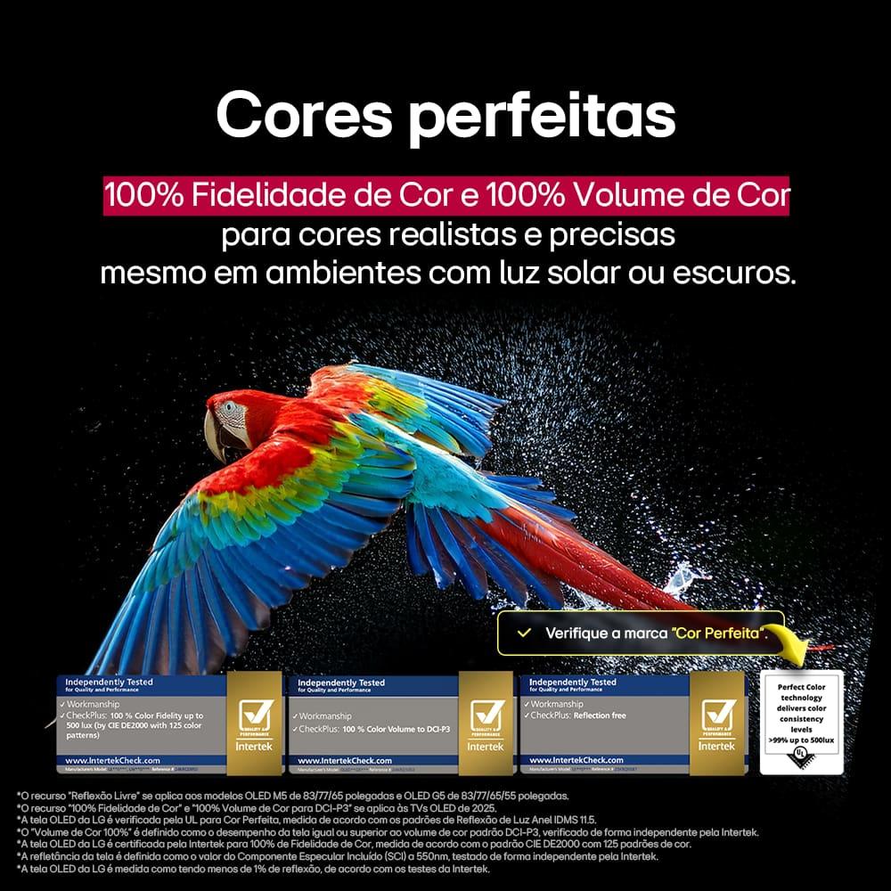 Smart TV 4K 55” LG OLED OLED55C5PSA Ultra Slim a9 Gen8 até 144Hz Charcoal Black - 7