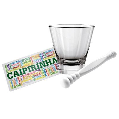 Kit Caipirinha Euro Sabores VDR0632SB em Vidro – 3 Peças
