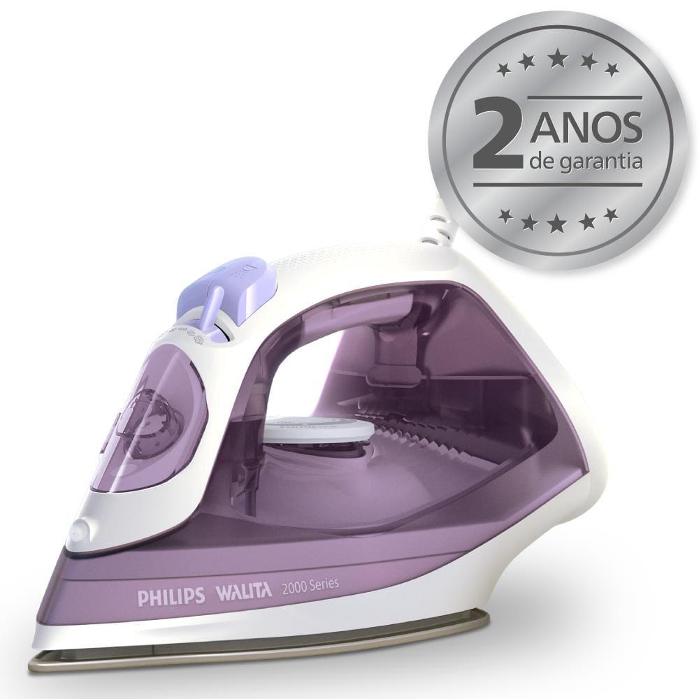 Ferro de Passar a Vapor Philips Walita Série 2000 DST2020 Base Cerâmica Reservatório 250ml Calc Clean Roxo - 3
