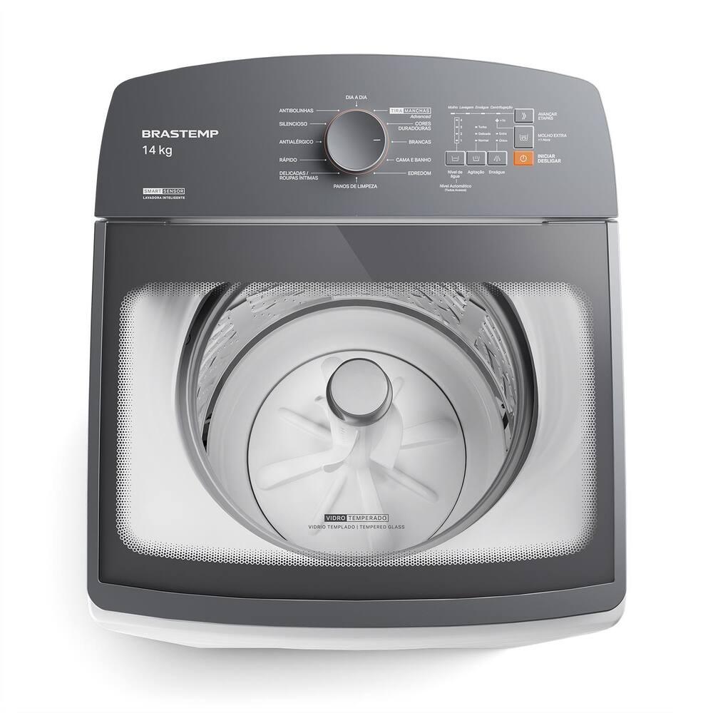Máquina de Lavar Brastemp BWF14AB 14kg Smart Sensor Ciclo Tira Mancha Cesto Inox Branca - 3