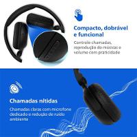 Fone de Ouvido Philips TAH2209BK/00 Headphone Bluetooth 25h Bateria Dobrável Preto - 12