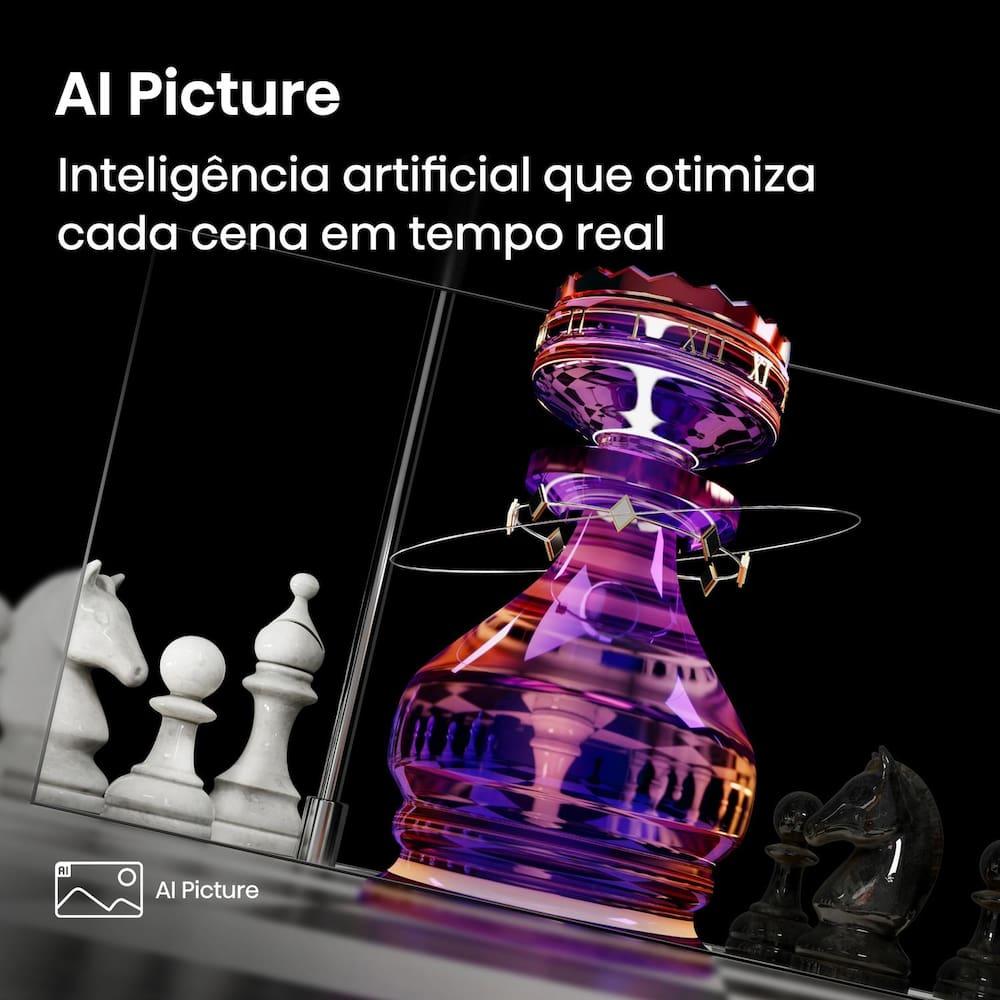 Smart TV 85” 4K UHD Hisense QLED 85Q6QV HDR10 Dolby Atmos Vidaa U9 Preta - 6