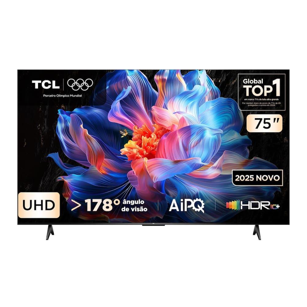 Smart TV 75" 4K TCL 75P6K Google TV HDR10+ Processador AiPQ - 1
