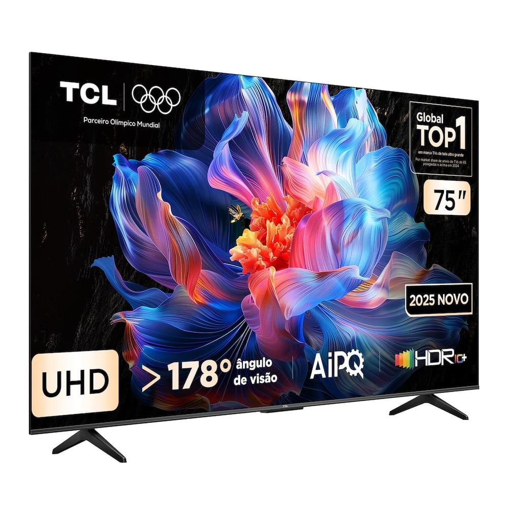 Smart TV 75" 4K TCL 75P6K Google TV HDR10+ Processador AiPQ - 2
