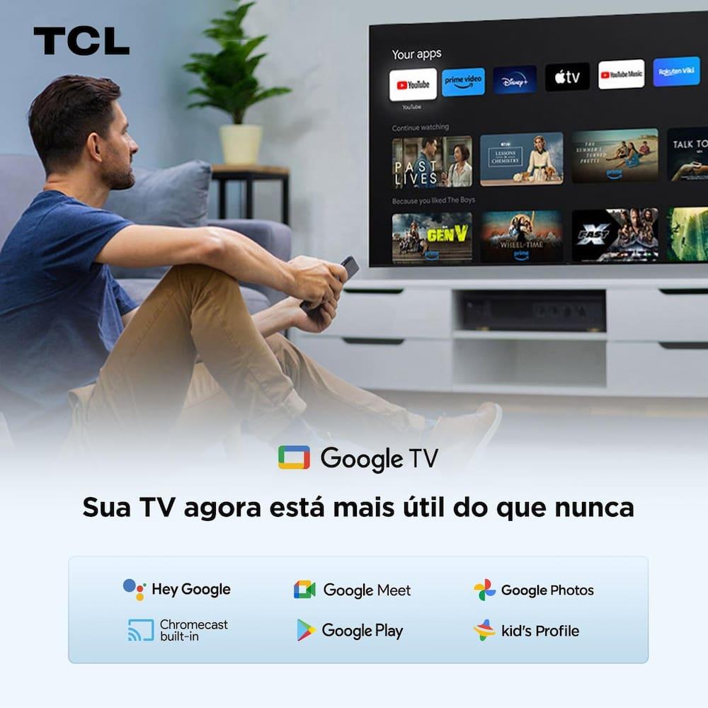Smart TV 75" 4K TCL 75P6K Google TV HDR10+ Processador AiPQ - 6