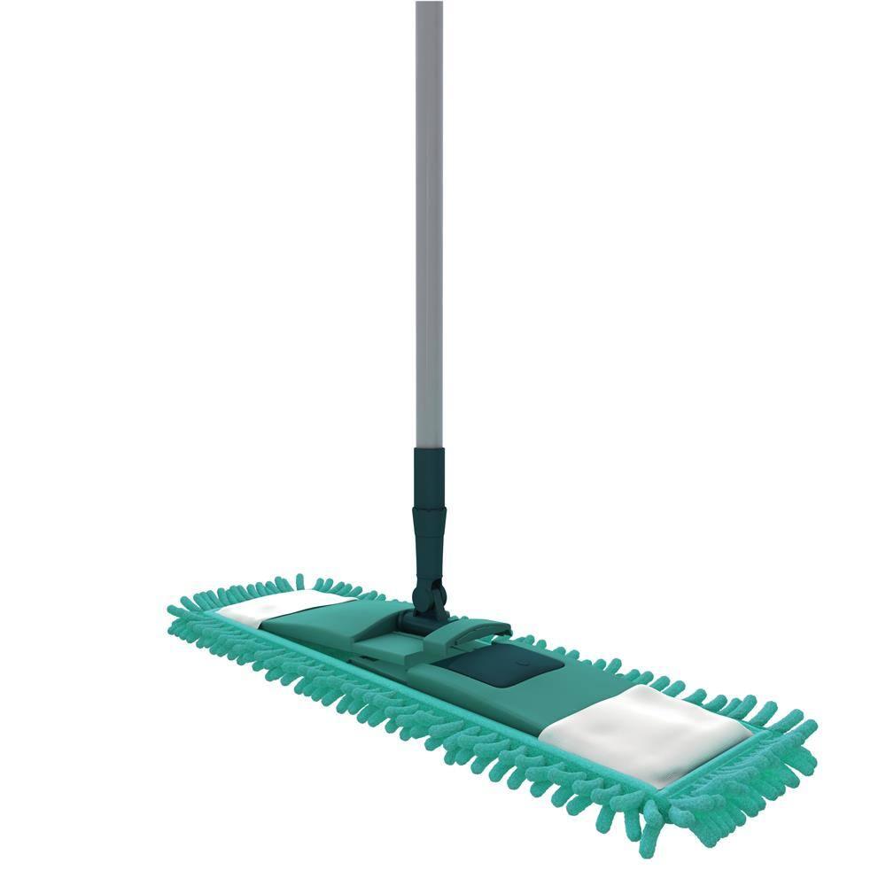 Mop FlashLimp Flat Chenile com Cabo Telescópico - Verde - 3