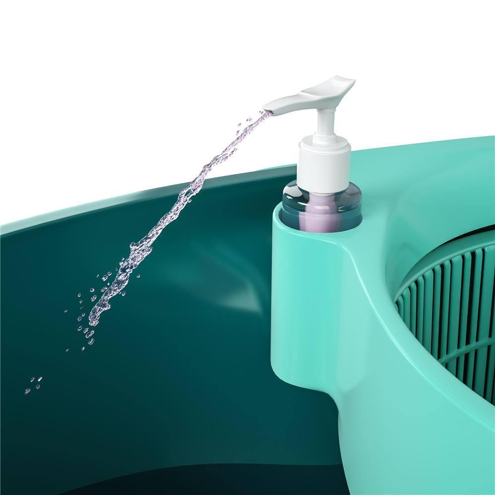 Mop Giratório Odyssey Fit com Balde 8L e Cabo Telescópico – Verde Esmeralda - 5