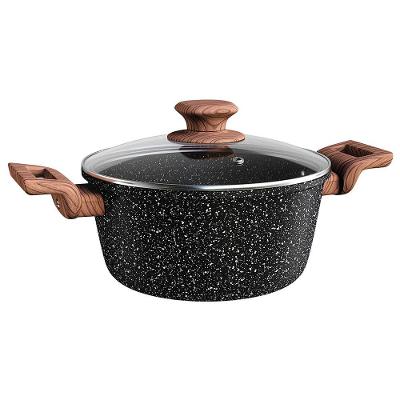 Caçarola Euro Home Colorstone Antiaderente 5 Camadas Preta – 4 L