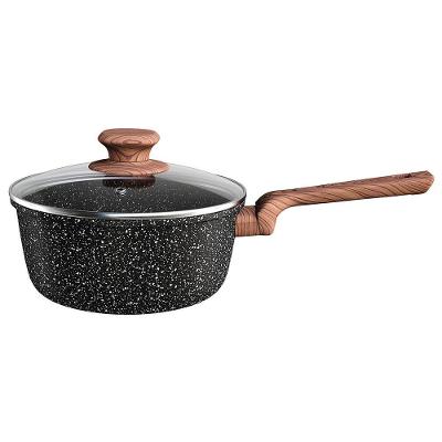 Panela Euro Home Colorstone Antiaderente 5 Camadas Preta – 3 L