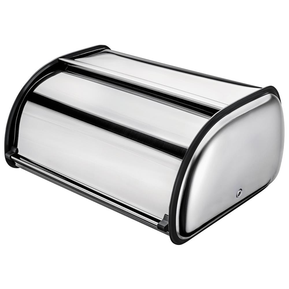 Porta Pão Médio Euro Home IN2225 em Aço Inox e Polipropileno - 1