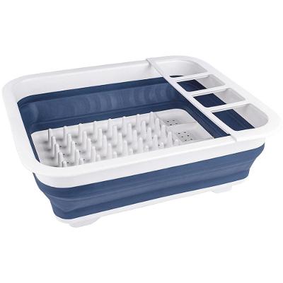 Escorredor de Pratos Retrátil Euro - Azul