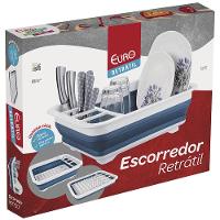 Escorredor de Pratos Retrátil Euro - Azul - 6