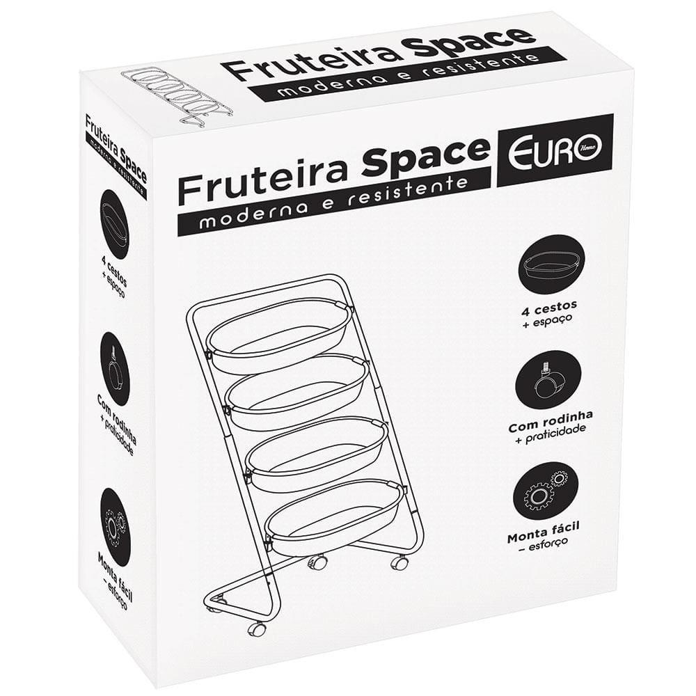 Fruteira Euro Space em Aço com 4 Cestos - 85 cm - 5